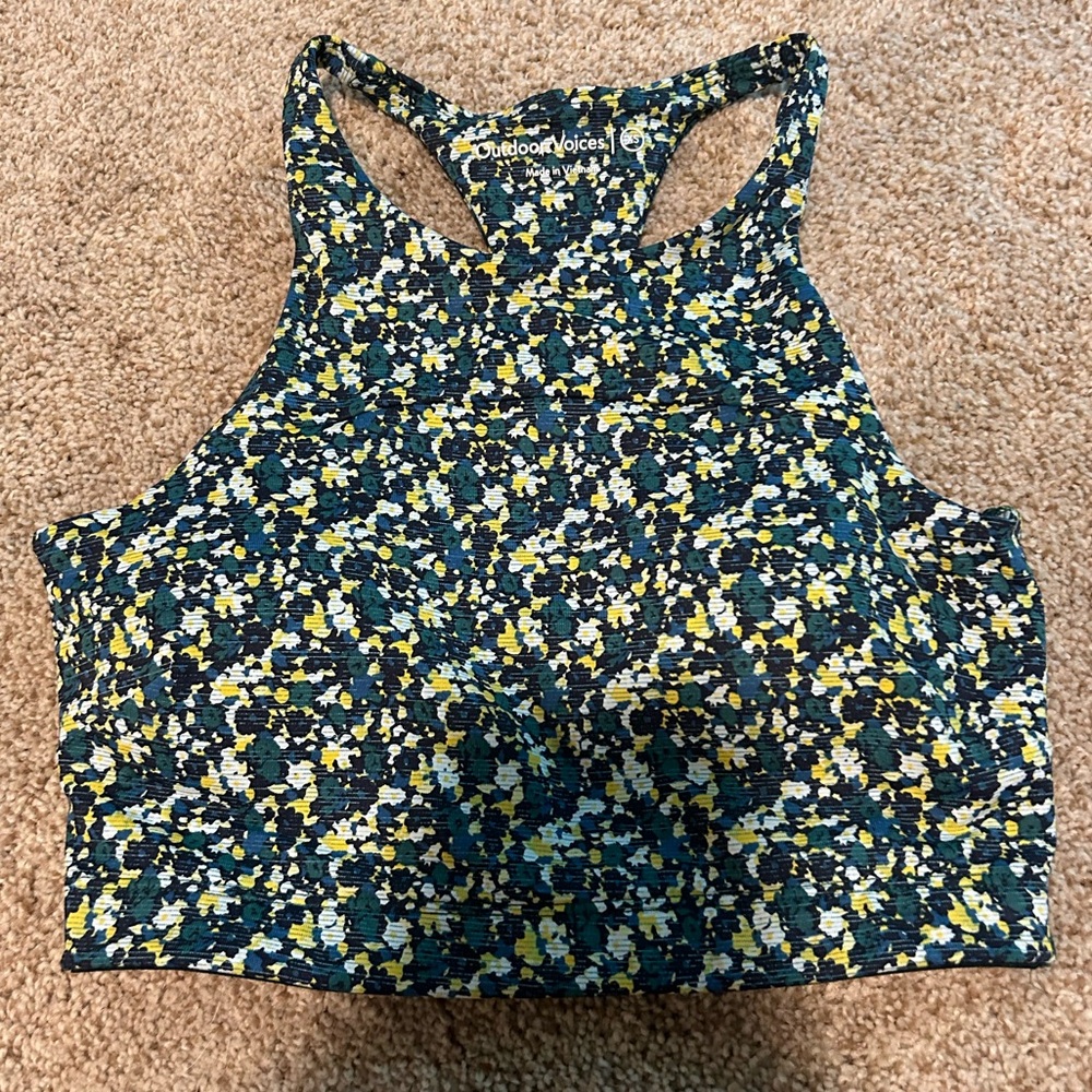 Outdoor Voices Floral Athletic Crop